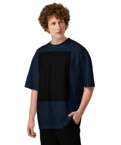 Unisex organic oversized high neck t-shirt