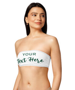 Recycled bandeau bikini top