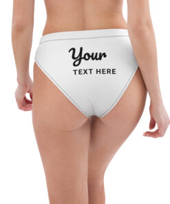 Recycled high-waisted bikini bottom