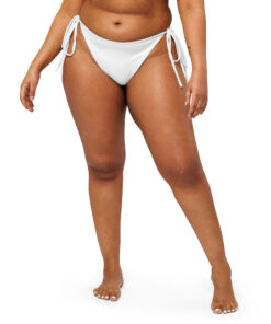 All-over print recycled string bikini bottom