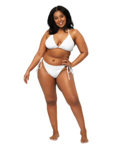 All-over print recycled string bikini