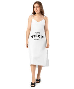 Tie-strap midi dress