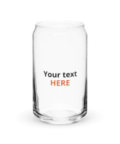Can-shaped glass