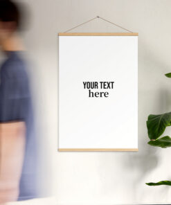 Poster with hangers