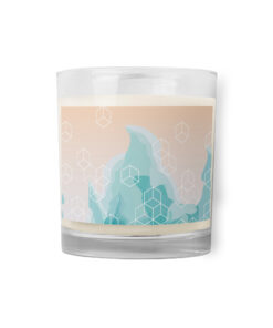 Glass jar soy wax candle