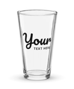 Shaker pint glass
