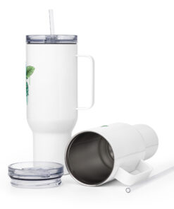 Travel mug with a handle