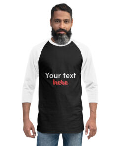 3/4 sleeve raglan shirt