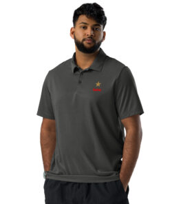 adidas space-dyed polo