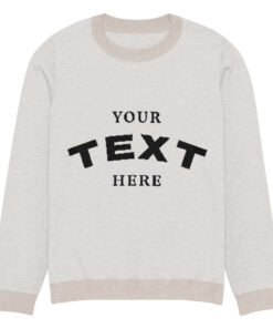 Knitted crew neck sweater