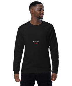 Unisex organic raglan sweatshirt