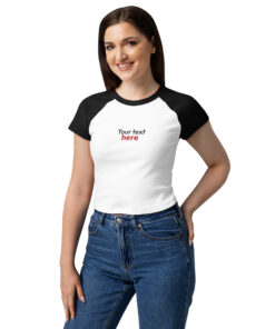 Women’s micro rib raglan baby tee